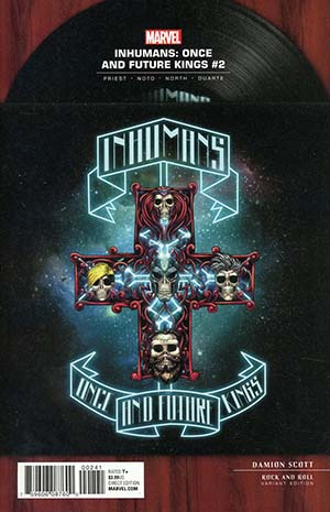 INHUMANS: ONCE AND FUTURE KINGS #2: #2 Damion Scott Rock-N-Roll cover INHUMANS: ONCE AND FUTURE KINGS #2: #2 Damion Scott Rock-N-Roll cover