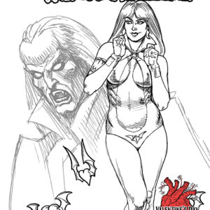 VAMPIRELLA VALENTINE’S DAY SPECIAL #2: 2021 (Joseph Michael Linsner B&W cover)