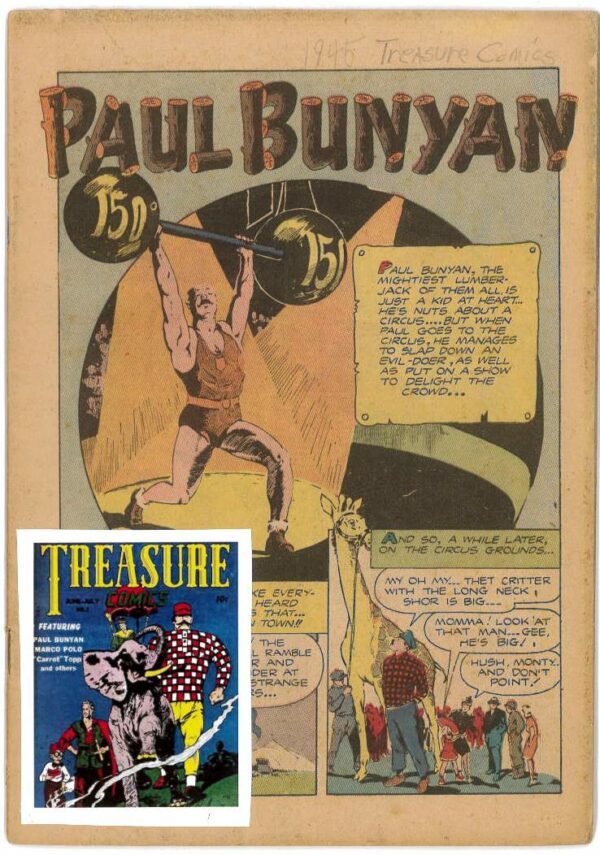 TREASURE COMICS (1945 SERIES) #1: 0.3 (INC) – Cover missing