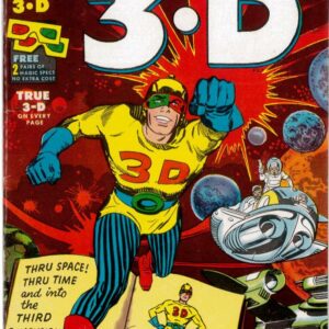 CAPTAIN 3-D (1953 SERIES) #1: Jack Kirby & Steve Ditko (includes glasses) – 7.5 (VF-)