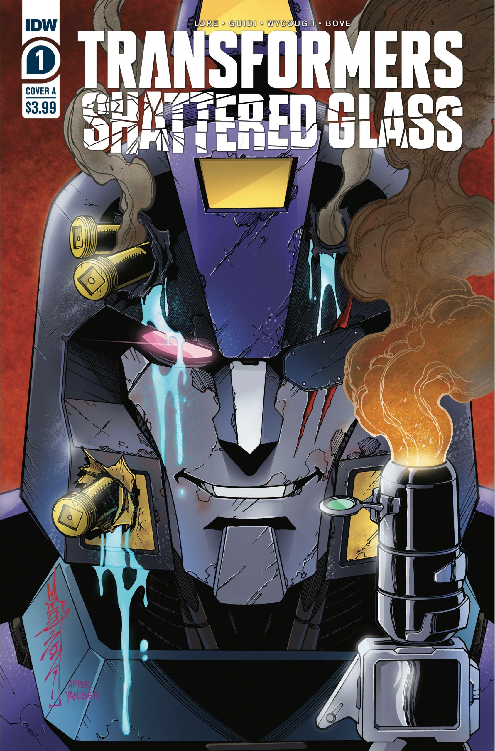 TRANSFORMERS: SHATTERED GLASS #1: Alex Milne cover A TRANSFORMERS: SHATTERED GLASS #1: Alex Milne cover A