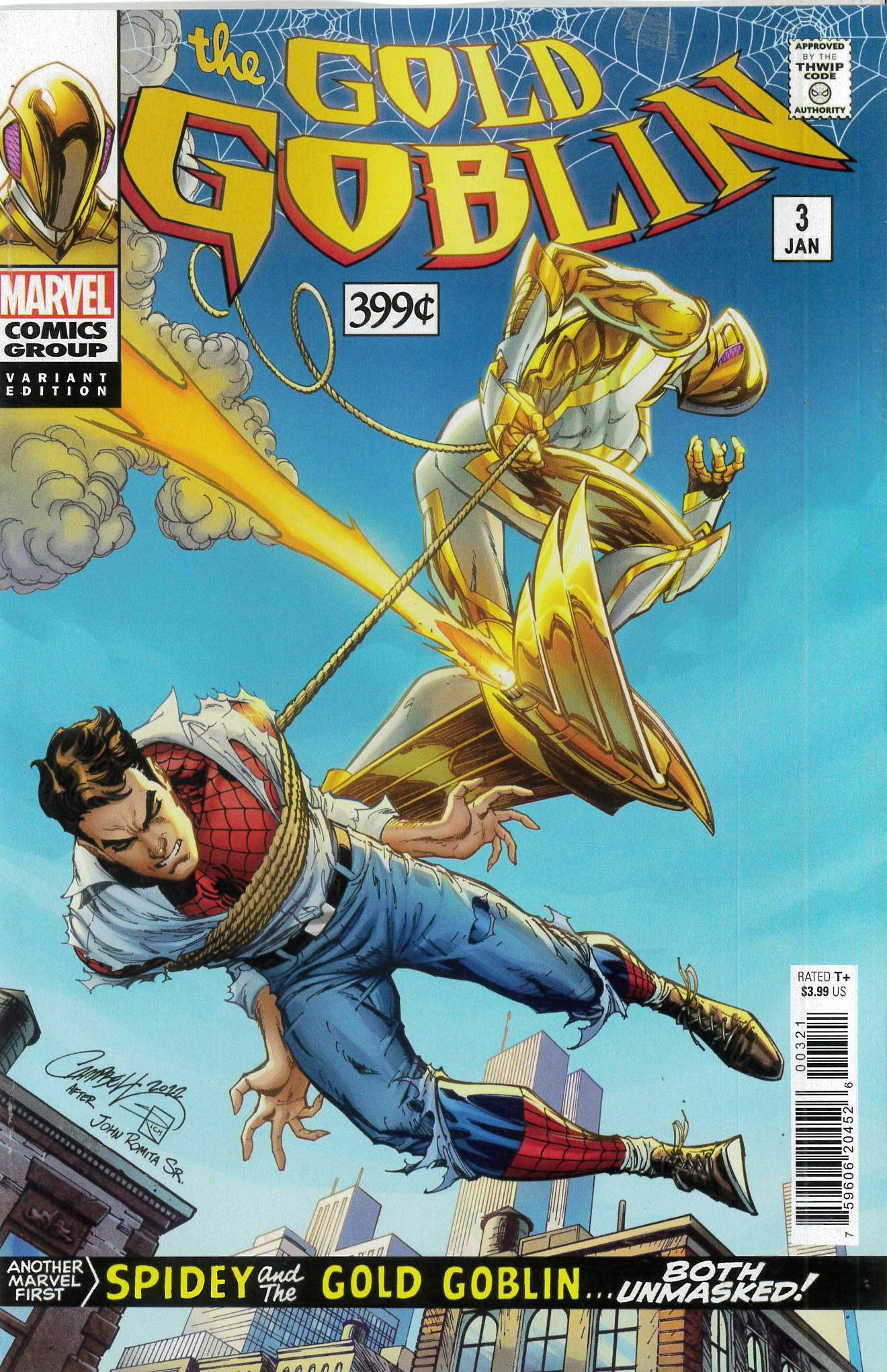 GOLD GOBLIN #3: J. Scott Campbell Classic Homage cover B GOLD GOBLIN #3: J. Scott Campbell Classic Homage cover B