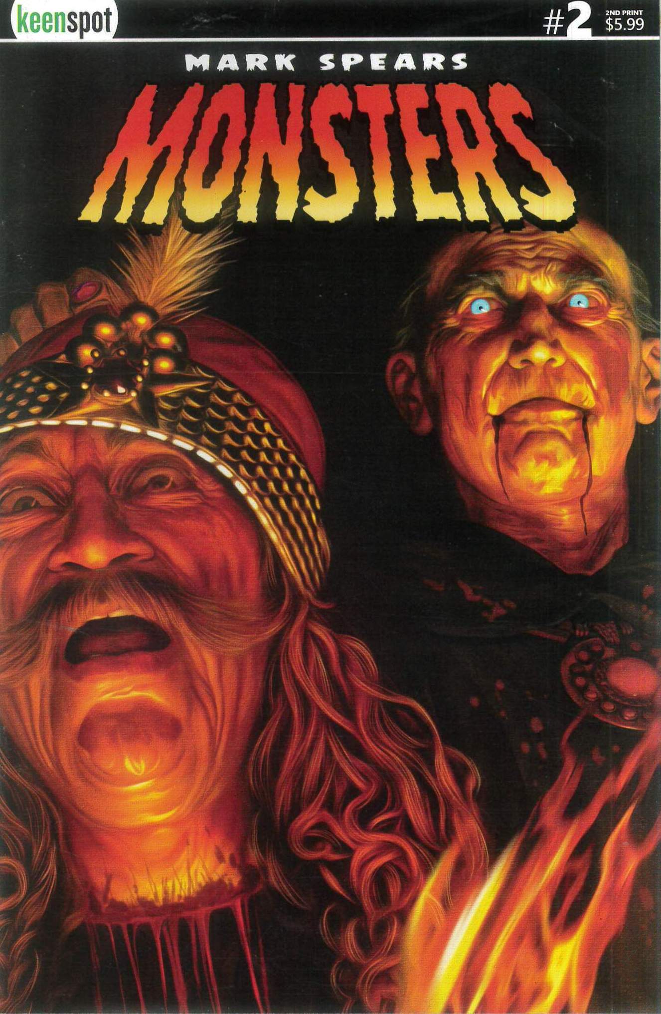 MARK SPEARS MONSTERS #2: Beheaded 2nd Print cover A MARK SPEARS MONSTERS #2: Beheaded 2nd Print cover A