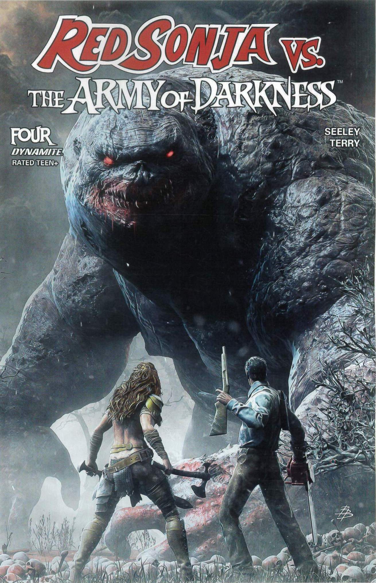 RED SONJA VS THE ARMY OF DARKNESS #4: Bjorn Barends cover A RED SONJA VS THE ARMY OF DARKNESS #4: Bjorn Barends cover A