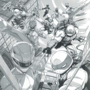 POWER RANGERS/TEENAGE MUTANT NINJA TURTLES III #1: Alessio Zonno virgin RI cover G
