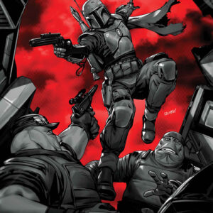 STAR WARS: BOBA FETT – BLACK, WHITE & RED #2 Derrick Chew cover A