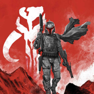 STAR WARS: BOBA FETT – BLACK, WHITE & RED #2 Skan cover B
