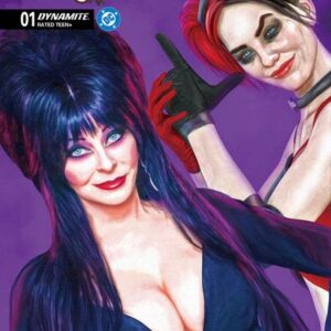 HARLEY QUINN X ELVIRA #1 Amanda Conner Foil cover F
