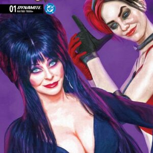 HARLEY QUINN X ELVIRA #1 Amanda Conner Foil cover F