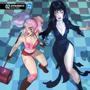 HARLEY QUINN X ELVIRA #2 Ben Caldwell cover D