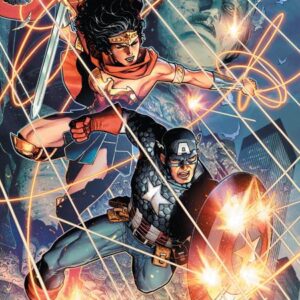 DC/MARVEL: BATMAN/DEADPOOL #1 Jim Cheung Wonder Woman/Captain America cover E