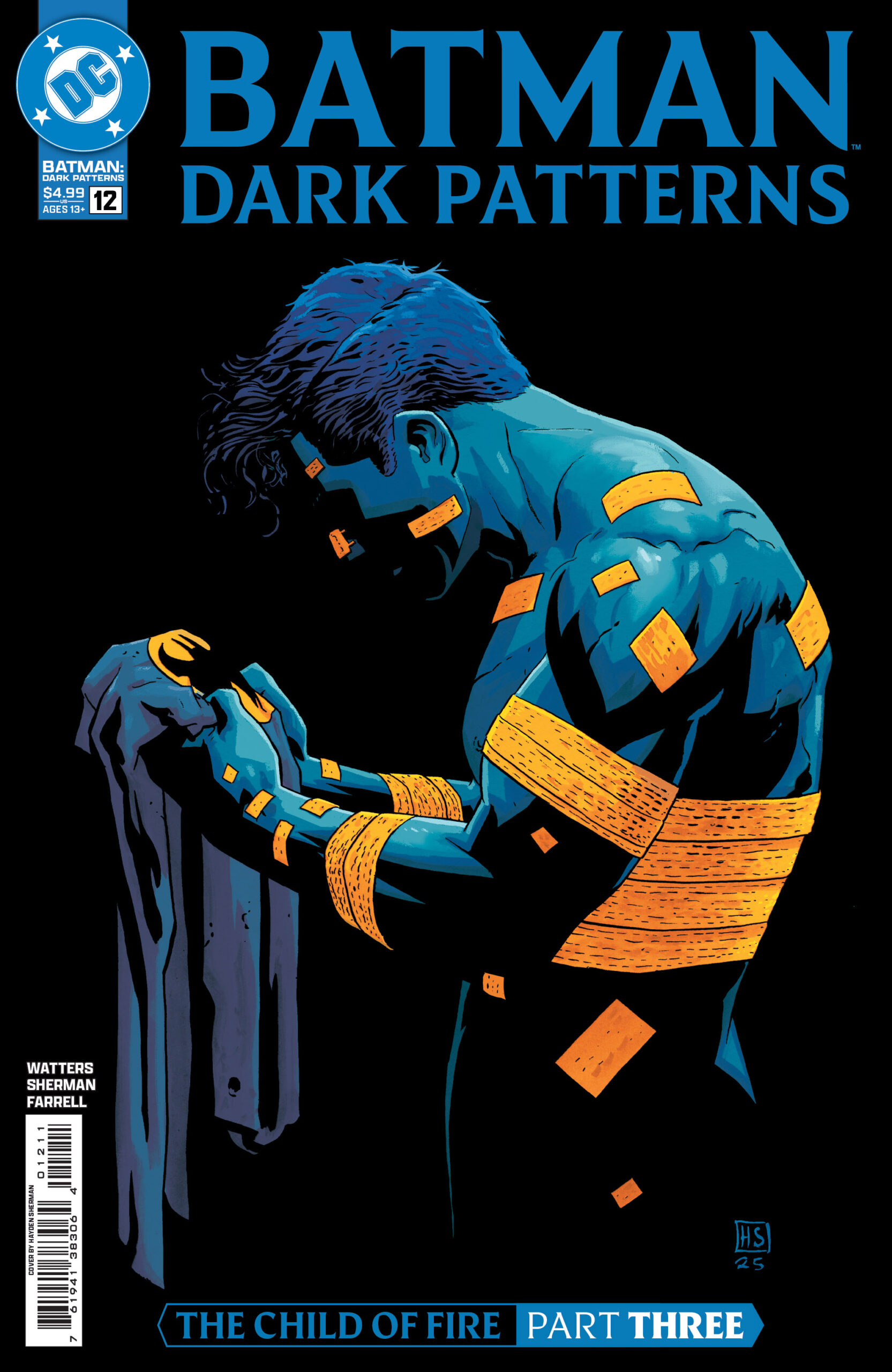 BATMAN: DARK PATTERNS #12 Hayden Sherman cover A BATMAN: DARK PATTERNS #12 Hayden Sherman cover A