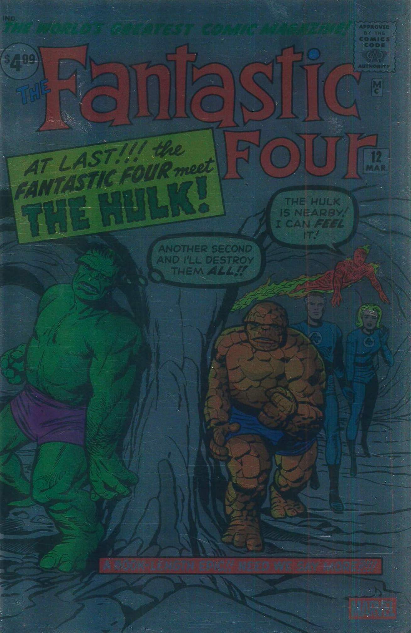 FANTASTIC FOUR (1961-1996,2003-2011,2012-2015 SER) #12: 2025 Facsimile edition (Jack Kirby Foil cover B) FANTASTIC FOUR (1961-1996,2003-2011,2012-2015 SER) #12: 2025 Facsimile edition (Jack Kirby Foil cover B)