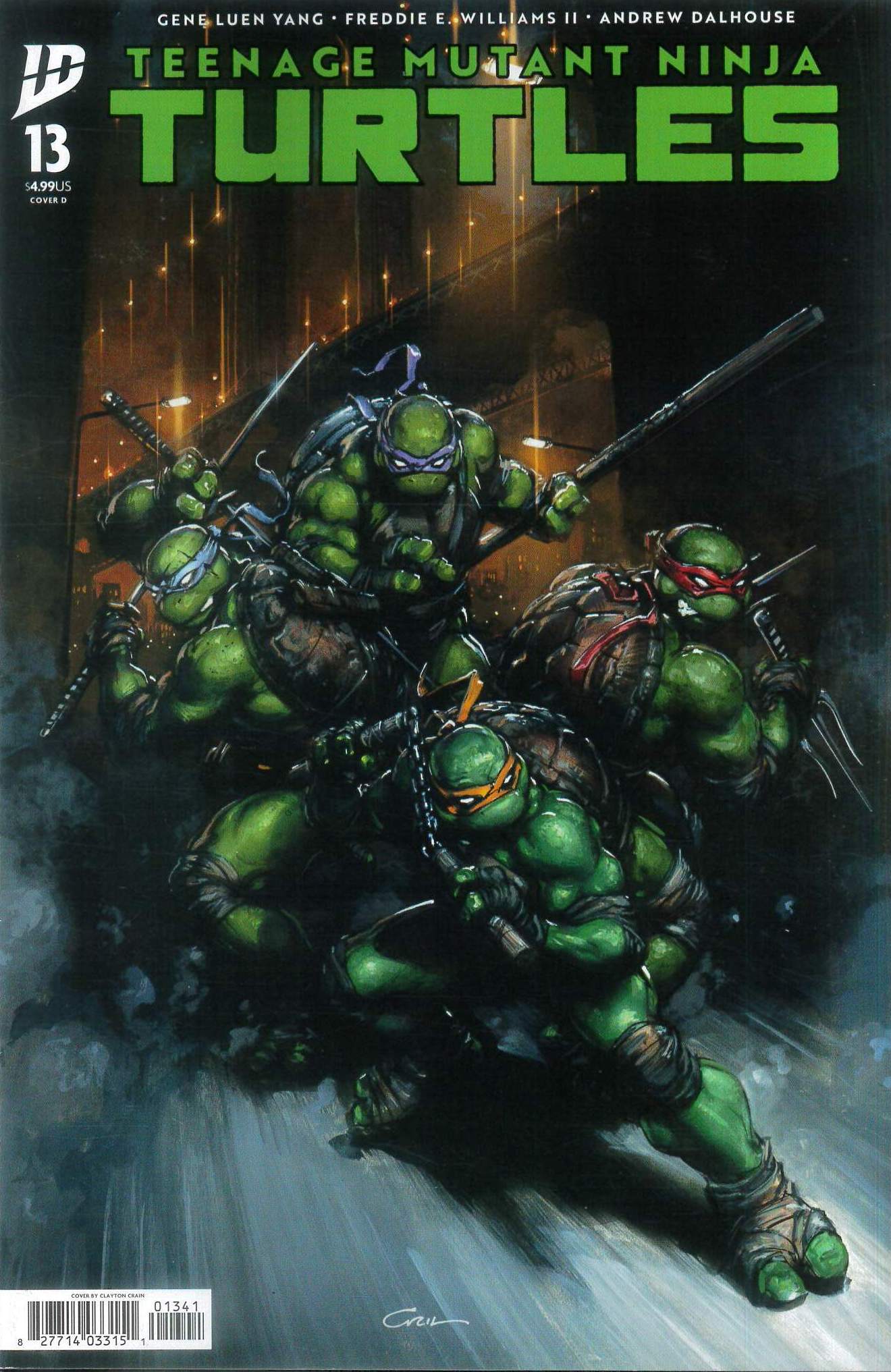 TEENAGE MUTANT NINJA TURTLES (2024 SERIES) #13: Clayton Crain cover D TEENAGE MUTANT NINJA TURTLES (2024 SERIES) #13: Clayton Crain cover D