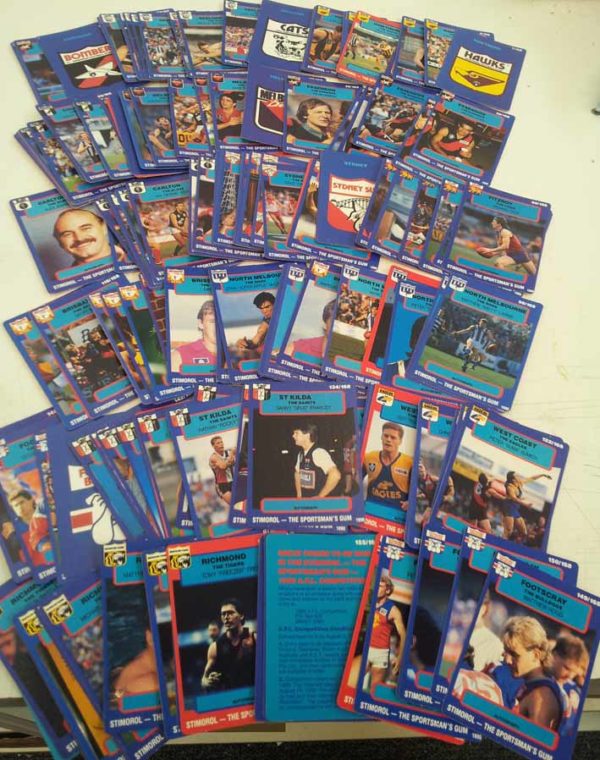 SCANLENS AFL FOOTBALL CARD SET (HAND COLLATED) #1990