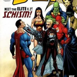 JLA #100: continues in JUSTICE LEAGUE ELITE #1.