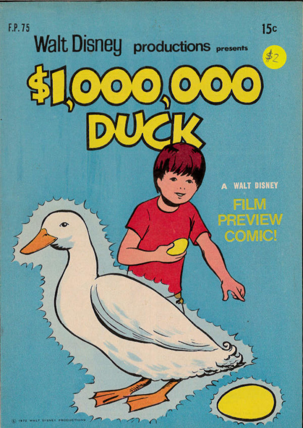 WALT DISNEY’S FILM PREVIEW COMIC (FP) (1953-1977) #75: $1,000,000 Duck – FN/VF