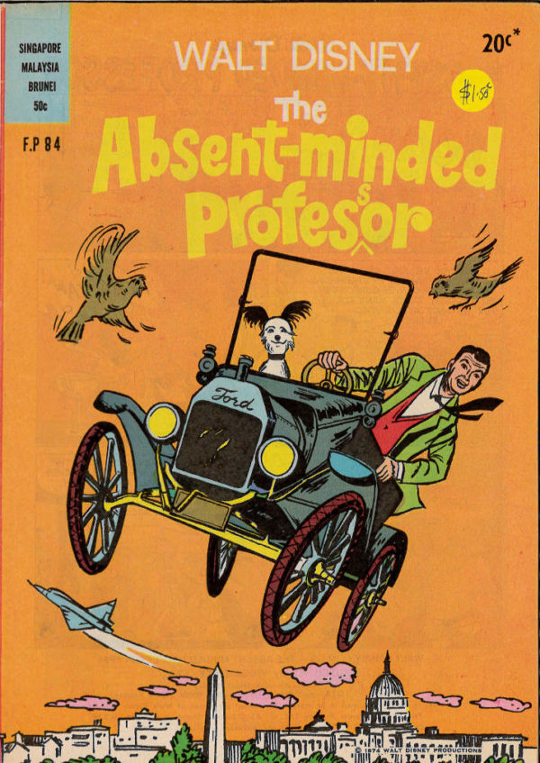 WALT DISNEY’S FILM PREVIEW COMIC (FP) (1953-1977) #84: The Absent-Minded Professor