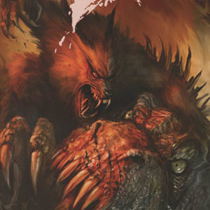DARK WEREWOLVES VS DINOSAURS #101: #1 Chris Scalf Ferocious cover