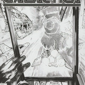 BATTLESTAR GALACTICA (2016 SERIES) #104: #1 Alex Sanchez B&W cover