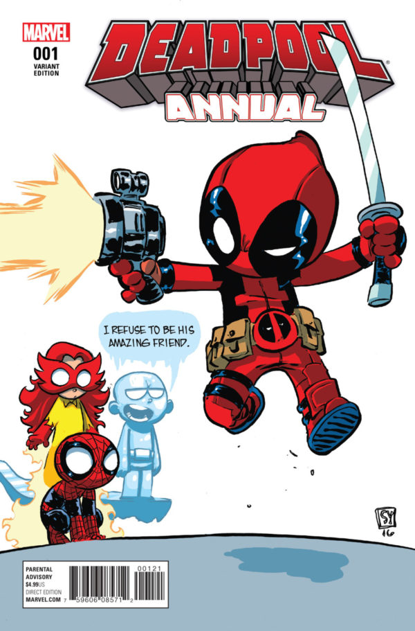 DEADPOOL ANNUAL (2016 SERIES) #102: #1 Skottie Young Champions cover