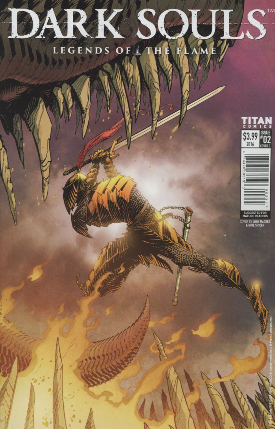DARK SOULS: LEGENDS OF THE FLAME #202: #2 John McCrea cover DARK SOULS: LEGENDS OF THE FLAME #202: #2 John McCrea cover