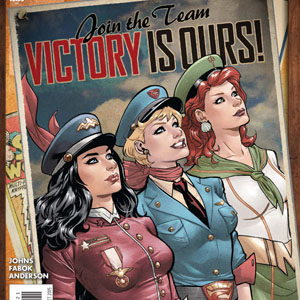 JUSTICE LEAGUE (2011-2016 SERIES: VARIANT EDITION) #43: Emanuela Lupacchino Bombshells cover