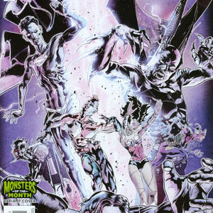 JUSTICE LEAGUE (2011-2016 SERIES: VARIANT EDITION) #45: Szymon Kudranski Monsters cover