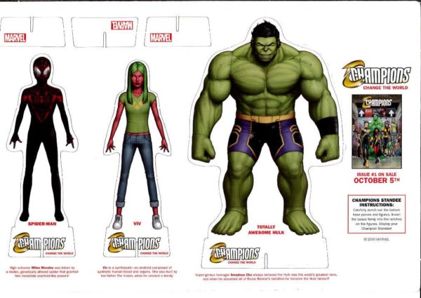 MARVEL PROMOTIONAL STANDEE #1: Champions #1