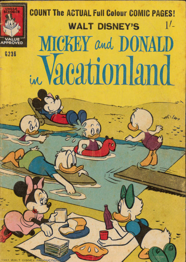 WALT DISNEY’S COMICS GIANT (G SERIES) (1951-1978) #236: Mickey and Donald in Vacationland – VG