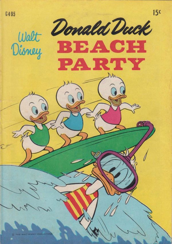 WALT DISNEY’S COMICS GIANT (G SERIES) (1951-1978) #495: Carl Barks Beachcombers Picnic (Untitled) FN/VF: Donald Duck