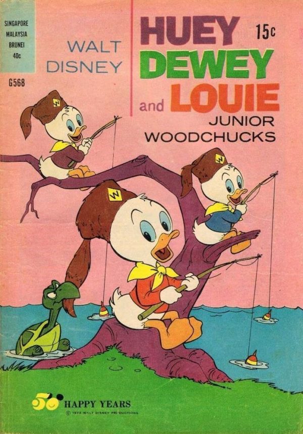 WALT DISNEY’S COMICS GIANT (G SERIES) (1951-1978) #568: Heuy Dewey and Louie Junior Woodchucks – FR/GD