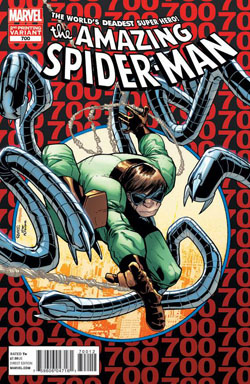 AMAZING SPIDER-MAN (1962-2018 SERIES: VARIANT CVR) #700: #700 2nd Print (Amazing Spider-man #300 homage)