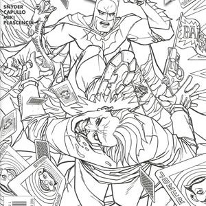 BATMAN (2011-2016 SERIES: VARIANT EDITION) #48: Dave Johnson Adult Colouring Book cover