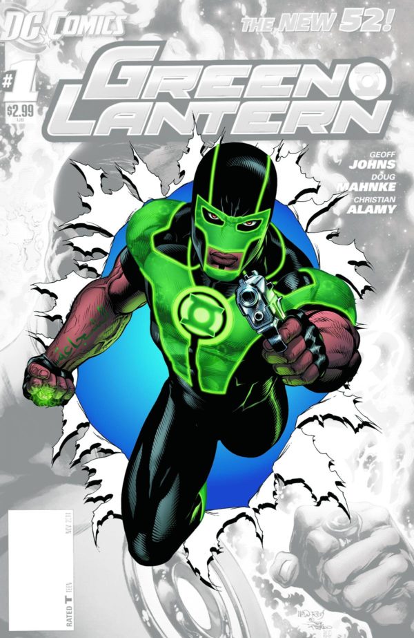 GREEN LANTERN (2011-2016 SERIES: VARIANT EDITION): #0 Doug Mahnke B&W cover – 1:25 – NM