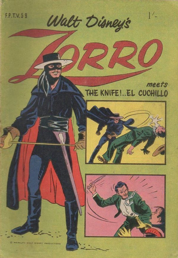 WALT DISNEY’S FILM PREVIEW COMIC (FP) (1953-1977) #59: Zorro