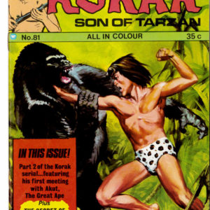 KORAK SON OF TARZAN (UK) #81: NM