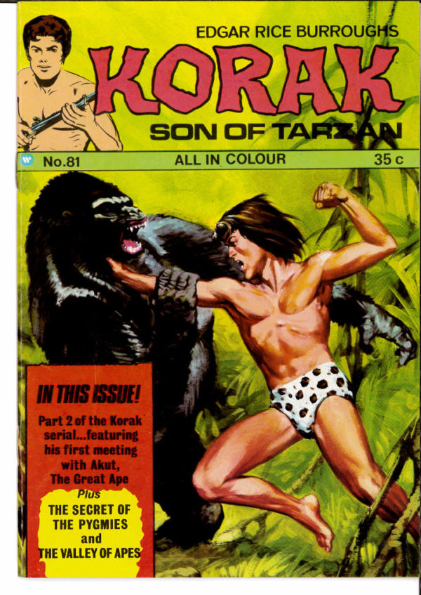 KORAK SON OF TARZAN (UK) #81: NM