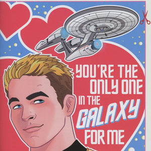 STAR TREK (2011 SERIES: VARIANT EDITION) #54: Derek Charm Valentine’s Day card cover