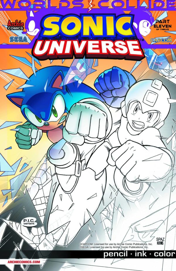 SONIC UNIVERSE #54: #54 Pencil Ink Color cover