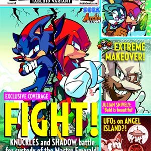 SONIC UNIVERSE #68: #68 Tabloid cover