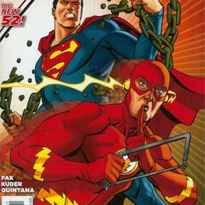 ACTION COMICS (2011-2016 SERIES: VARIANT EDITION) #38: Dave Johnson Flash 75th cover