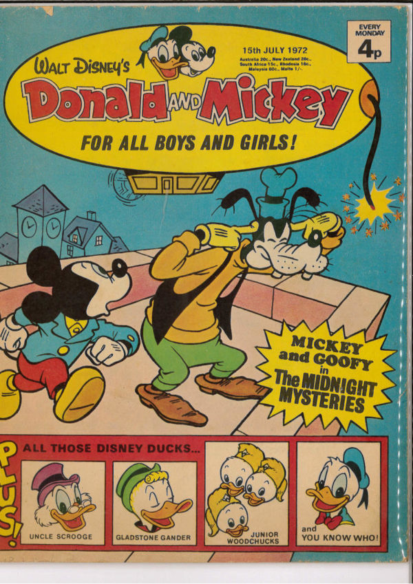 DONALD AND MICKEY MAGAZINE #229: 15th July 1972
