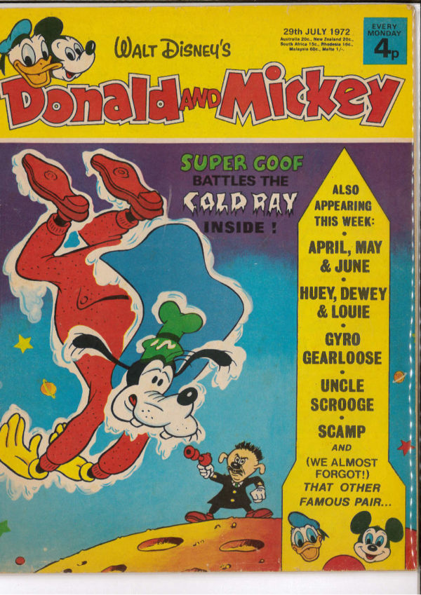 DONALD AND MICKEY MAGAZINE #231: 29th July 1972