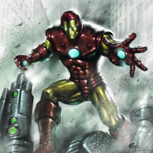 INDOMITABLE IRON MAN BLACK AND WHITE