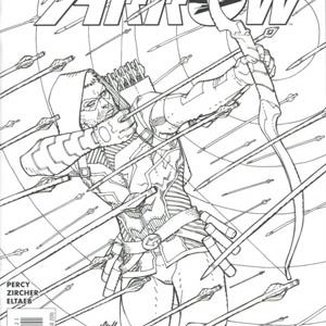 GREEN ARROW (2011-2016 SERIES: VARIANT COVER) #48: Cully Hammer Adult Colouring Book cover