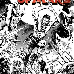 WARLORD OF MARS (VARIANT COVER): #0 Gabriel Hardman B&W cover