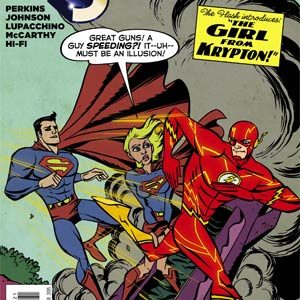 SUPERGIRL (2011-2015 SERIES: VARIANT COVER) #38: Michael Avon Oeming Flash 75th cover