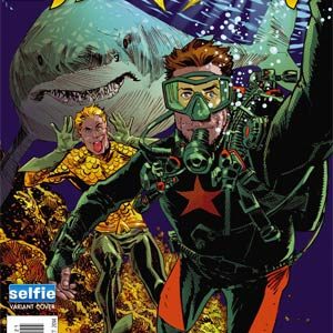 AQUAMAN (2011-2016 SERIES: VARIANT EDITION) #34: DCU Selfie cover