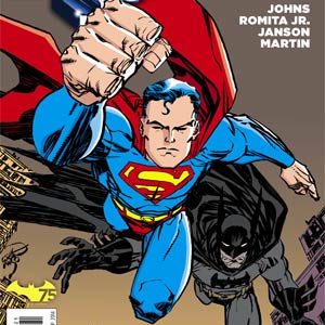 SUPERMAN (2011-2016 SERIES: VARIANT EDITION) #33: Batman 75th Anniversary cover